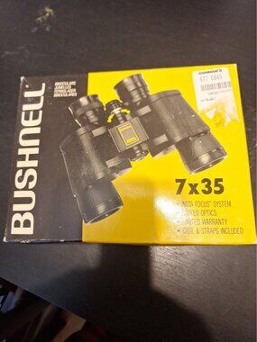 Bushnell 7x35 Binoculars With Original Box and cover Pre-Owned Tested